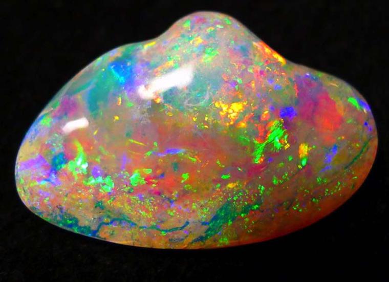 An opalised crystal shell from Coober Pedy. Photo: Courtesy of Umoona Opal Mine and Museum.